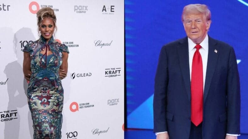 Laverne Cox Donald Trump Side by side