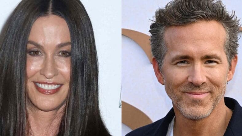 Alanis Morissette (left) Ryan Reynolds (right)
