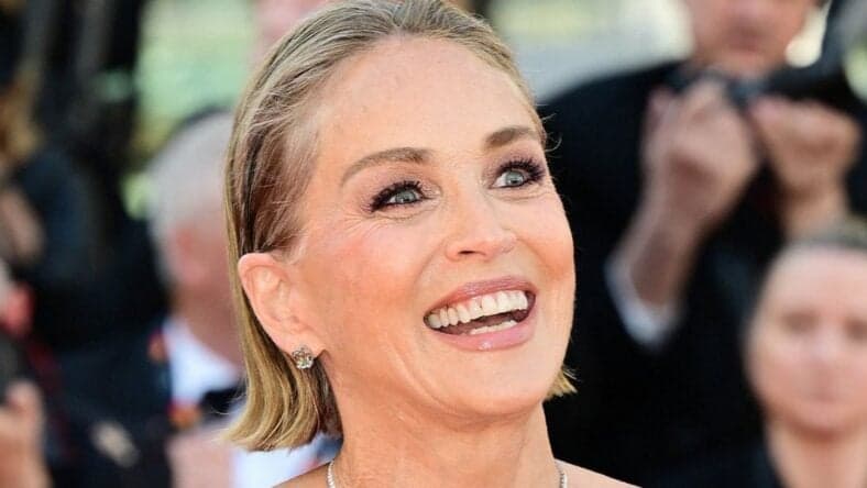 Sharon Stone on the red carpet