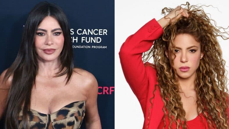 A side-by-side collage of Sofia Vergara and Shakira