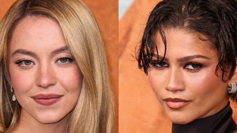 Sydney Sweeney (left) Zendaya (right)