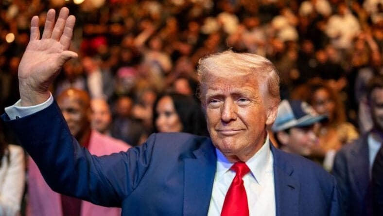 Donald Trump Attends UFC 316 Fight Night