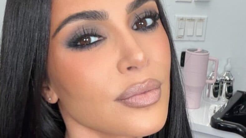 Kim Kardashian close up