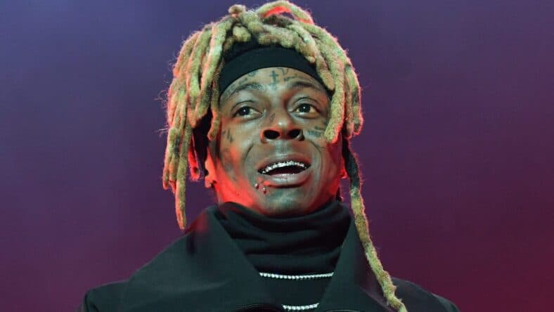 LIL WAYNE Grammy winner entertains the crowd at the Chartway Arena at Old Dominion University in Norfolk, Virginia