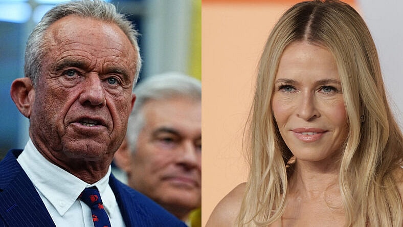 A photo collage of Robert Kennedy Jr. and Chelsea Handler