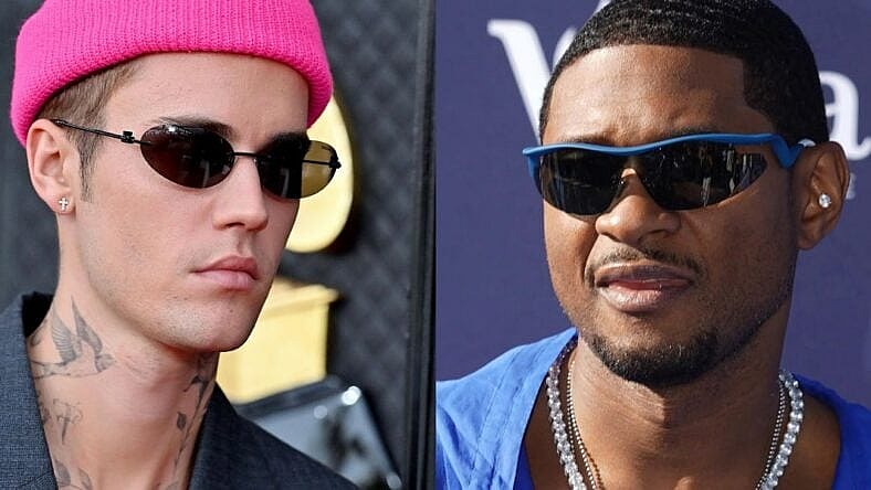 Usher and Justin Bieber