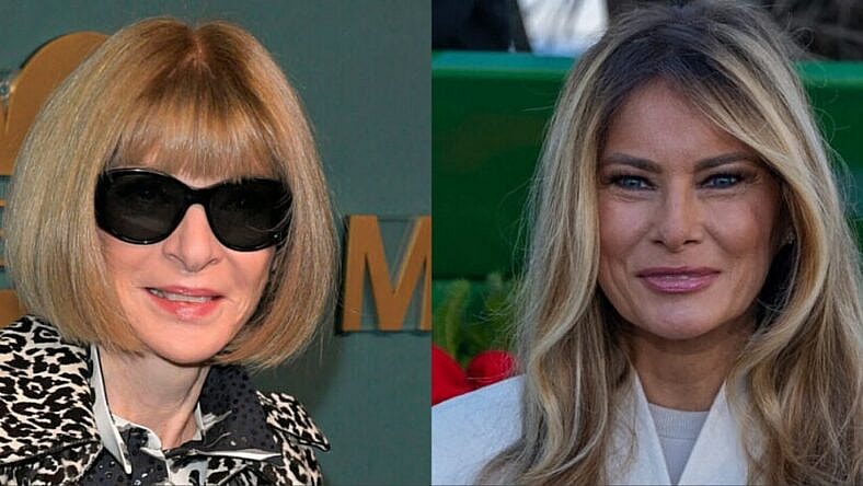 Anna Wintour and Melania Trump collage