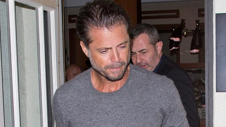 David Charvet seen leaving dinner at 'Madeo' Italian Restaurant in Beverly Hills, CA