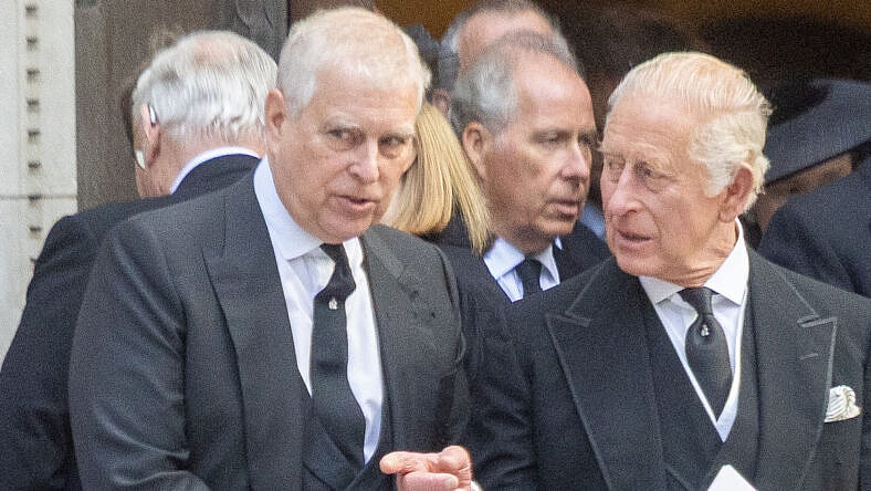 Ex-Prince Andrew and King Charles