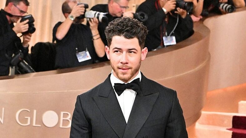 Nick Jonas at the Golden Globes