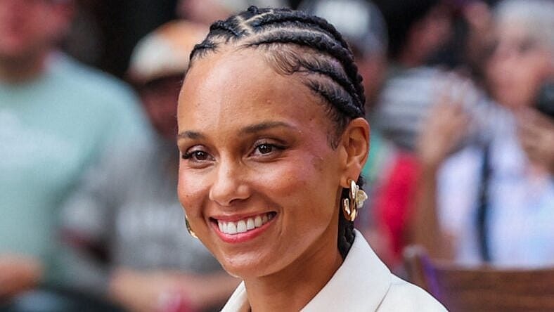 Alicia Keys outside Good Morning America