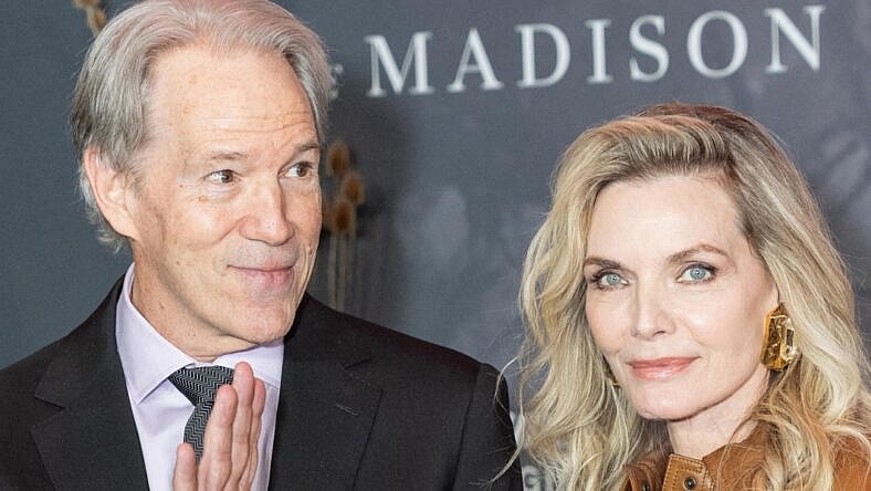 David E. Kelley and Michelle Pfeiffer on the red carpet