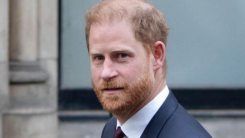 Prince Harry outside court