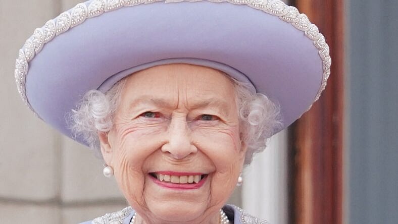 Queen Elizabeth II on the Buckingham Palace balcony