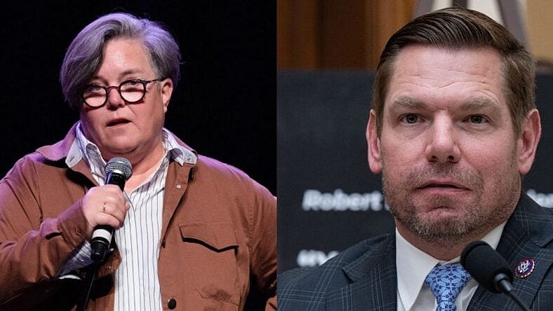 Rosie O'Donnell and Eric Swalwell