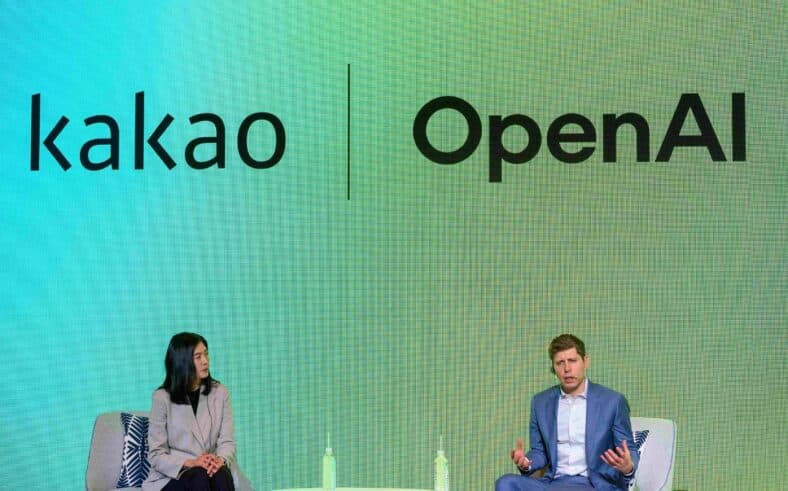 Sam Altman speaking on a panel