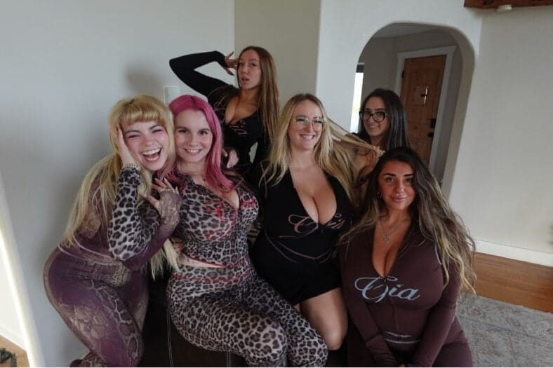 Group of women posing for the camera. 