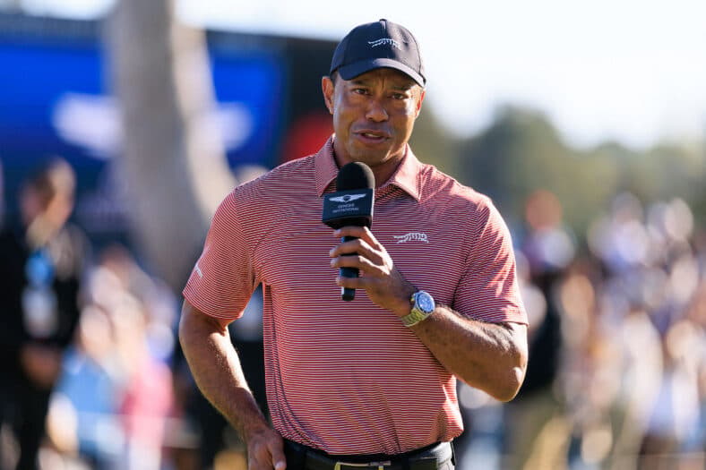 Tiger Woods at a golf tournament