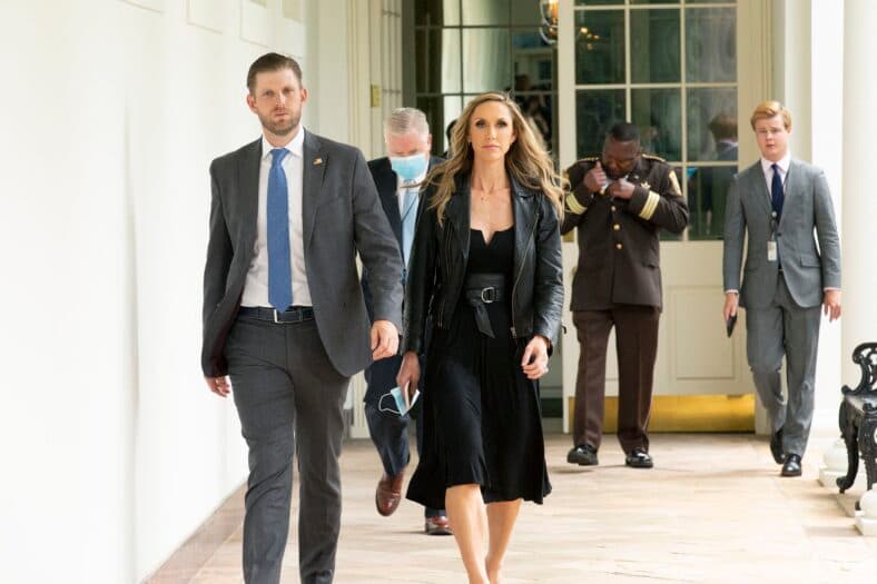 Eric and Lara Trump at the White House