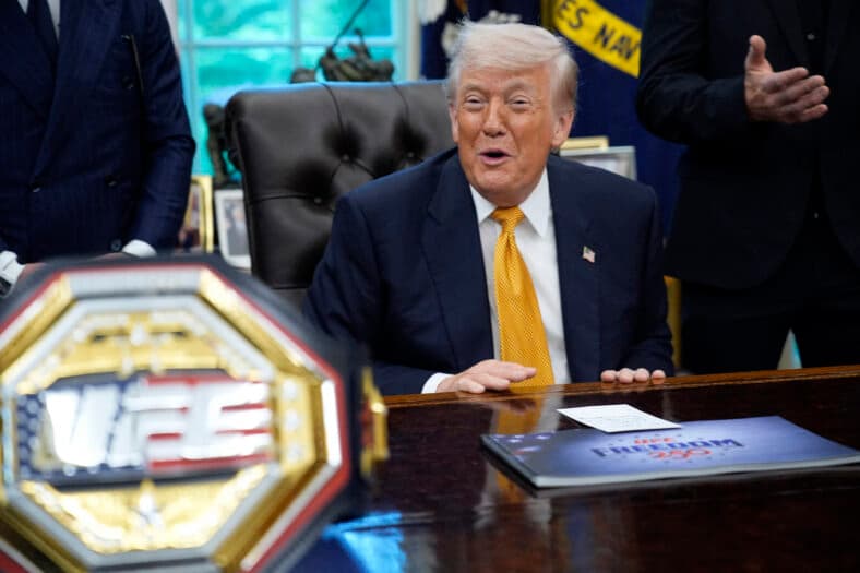 Donald Trump on the South Lawn