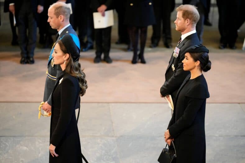 Prince William and Kate Middleton and Prince Harry and Meghan Markle