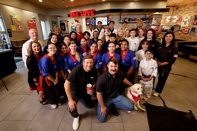 Chuck Norris' family, Todd Graves, and the Kickstart Kids