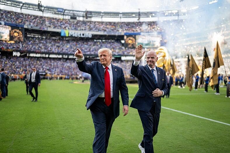 President Trump Watches FIFA World Cup Final
