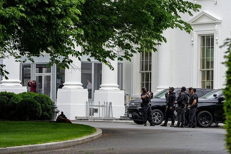 Secret Service evacuated the North lawn under security precautions at the White House