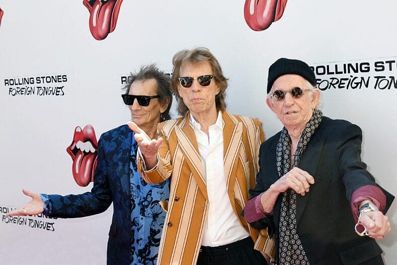 Ronnie Wood, Mick Jagger and Keith Richards