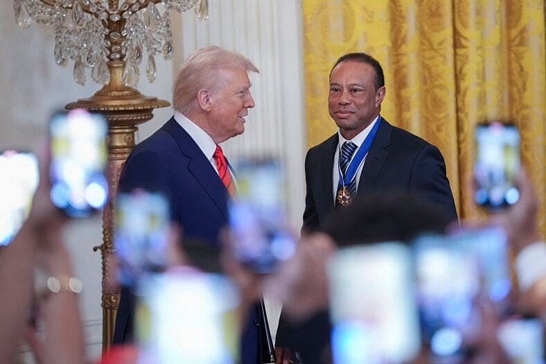 Donald Trump and Tiger Woods