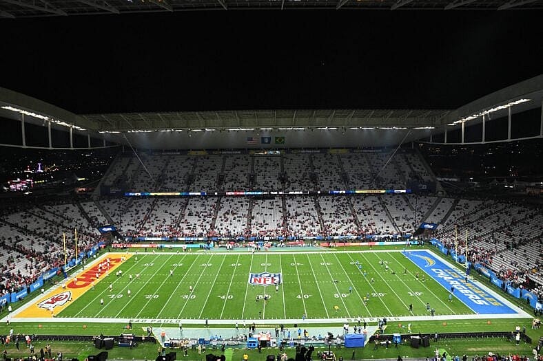 NFL Field for Los Angeles Chargers V Kansas City Chiefs