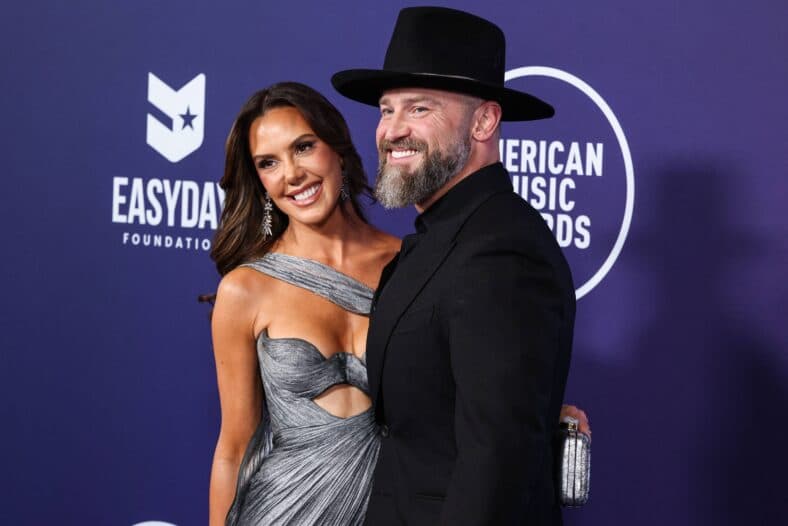Zac Brown and Kendra Scott at the 2025 American Music Awards