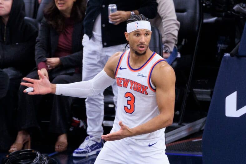 Josh Hart during a NY Knicks game