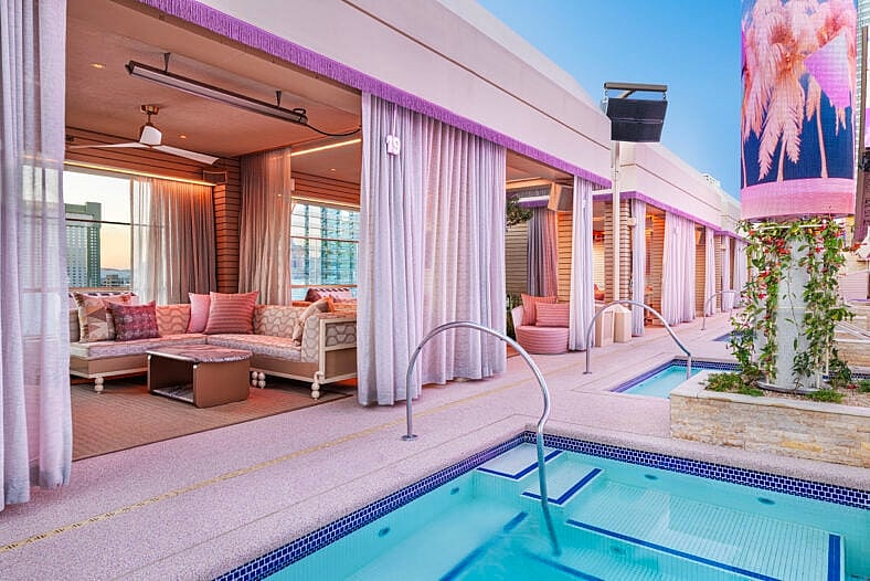 Picture of the cabanas at Marquee Dayclub