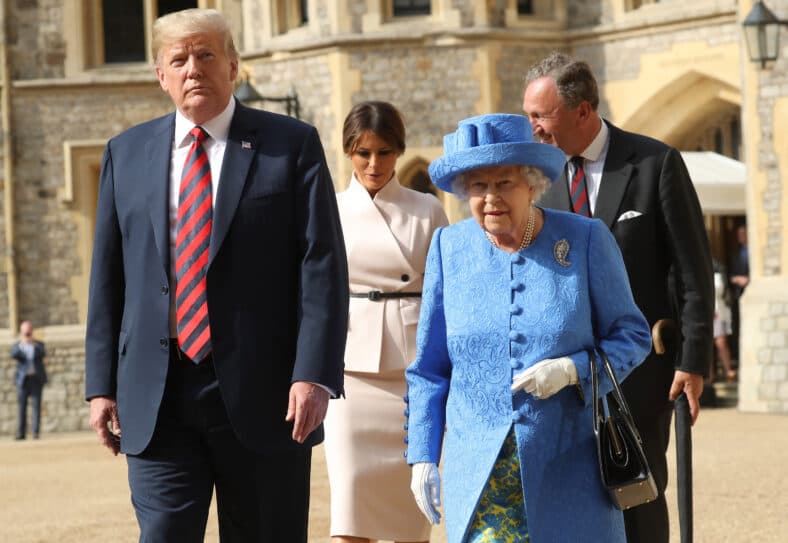 Donald Trump and Queen Elizabeth 