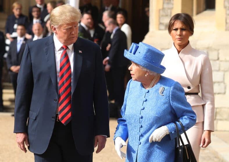 Donald Trump and Queen Elizabeth 