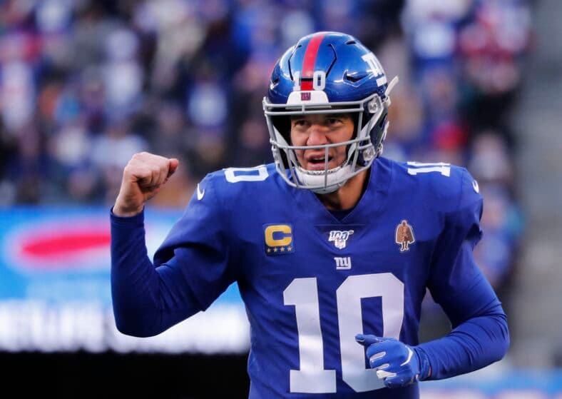 Eli Manning on his final start for the NY Giants