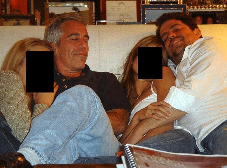 Jeffrey Epstein and "Rush Hour" director Brett Ratner are seen in these undated photo released by the U.S. Department of Justice