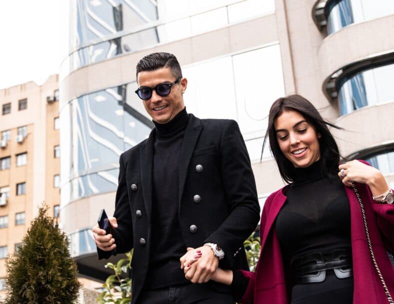 Cristiano Ronaldo and Georgina Rodriguez on the red carpet