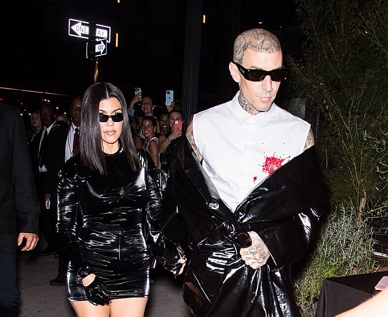 Kourtney Kardashian and Travis Barker at VOGUE World