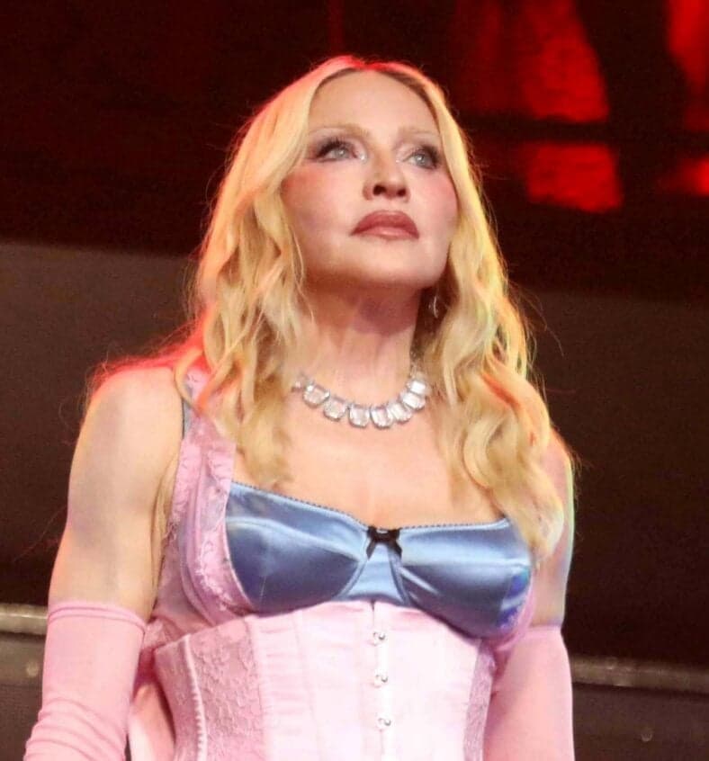 Madonna Surprise Pop Up Concert In Time Square