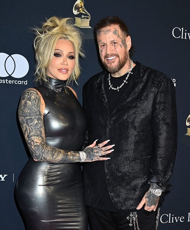 Jelly Roll and Bunnie XO at Pre-GRAMMY Gala 2026