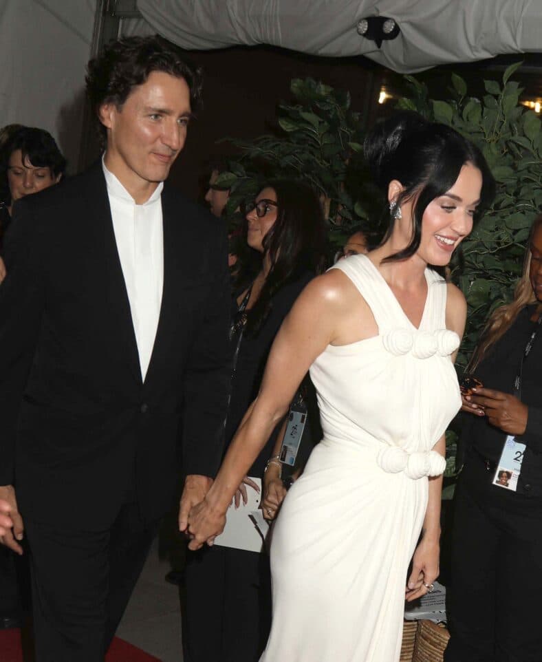Katy Perry and Justin Trudeau at The Lifetimes Tour - Live From Paris
