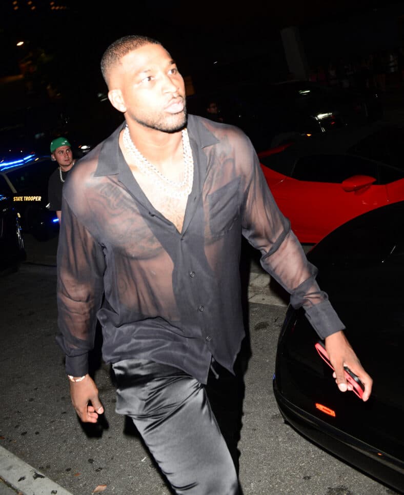 Tristan Thompson chega ao mesmo restaurante Gekko que Kim Kardashian depois que os dois assistiram ao jogo de estreia de Messi pelo Inter Miami FC