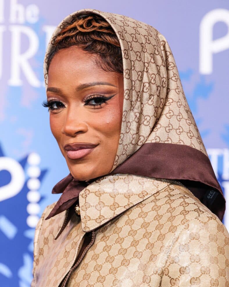 Keke Palmer posing on the red carpet.