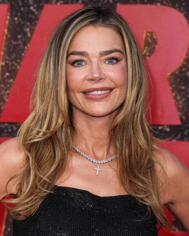 Denise Richards at the Los Angeles Premiere Of Netflix's 'aka Charlie Sheen' Season 1