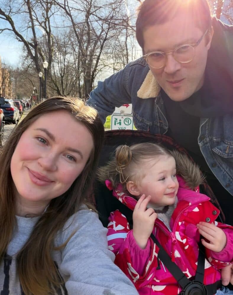 Ireland Baldwin and her family