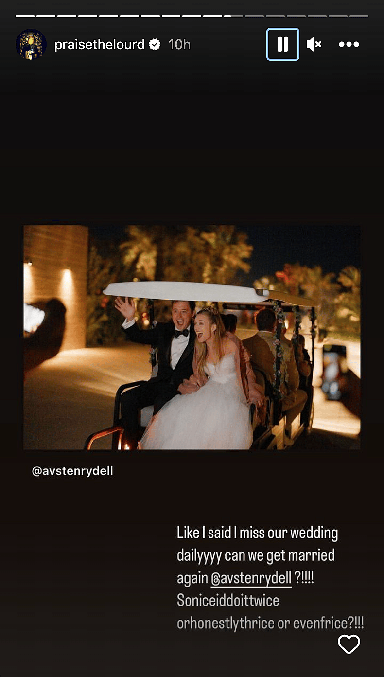 Billie Lourd and Austen Rydell wedding anniversary