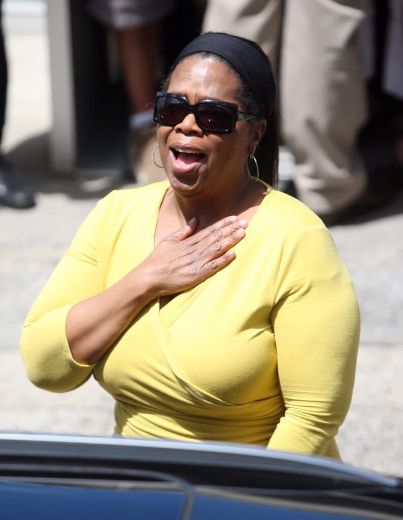 Oprah Winfrey and Gayle King seen leaving Icebergs Restaurant in Sydney Australia