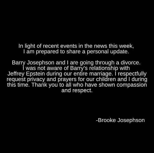 Brooke Josephson's Instagram Stories about divorce